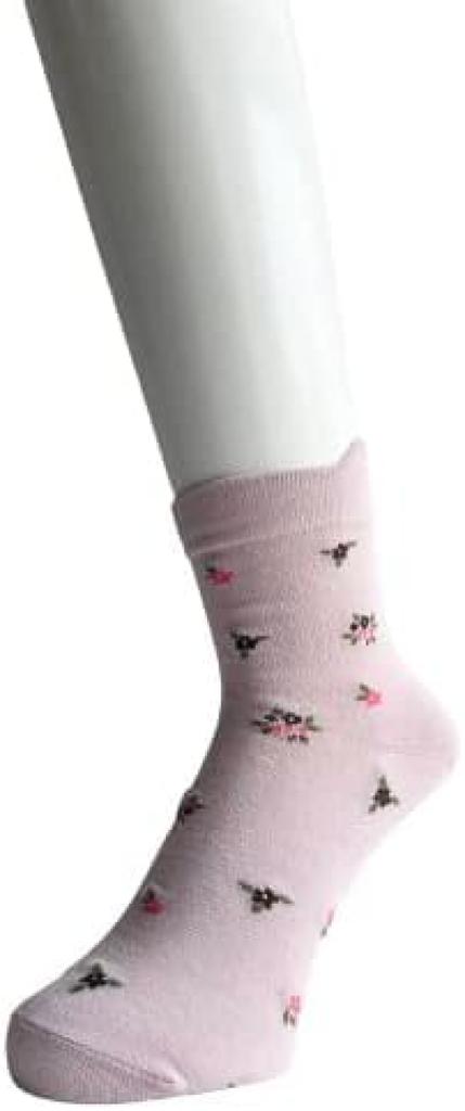 Mode Select Nursing Easy to Put on with One Loose Elastic Cotton Personalized Name Floral Set G09 Women's Socks, 5-Pair Set, Hand, Cuffs, Blend,