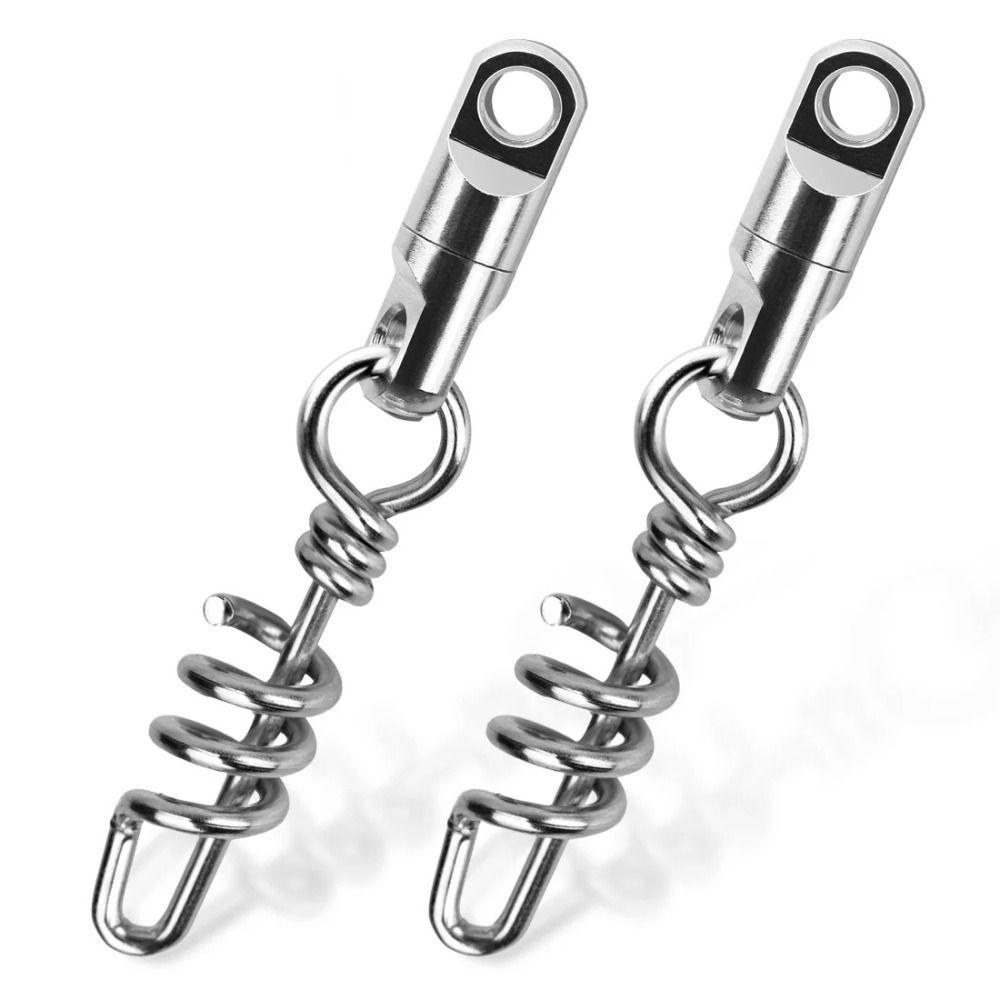 5PCS Stainless Steel Fishing Snap Connector Copper Saltwater Fishing Swivels New Lure Connector