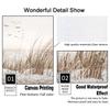 Bunny Tail Grass Reed Flower Beach Sand Wall Art Nordic Posters And Prints Canvas Painting Wall Pictures For Living Room Decor