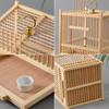 Large Cricket Cage for Insects Bamboo Weaving Katydid and Mantis Habitat Insect Enclosure Ventilation Pet Terrarium for Cicadas