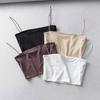 Sommer Damen Crop Top Sexy Elastische Baumwoll-Camis Ärmelloses Kurzes Tanktop Bar