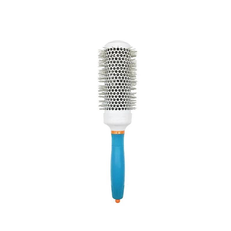 Hair Styling Hair Brush Nylon Comb Thermal Aluminum Tube Round Barrel Hair Comb Professional Salon Hair Brush Hair Rollers Tools