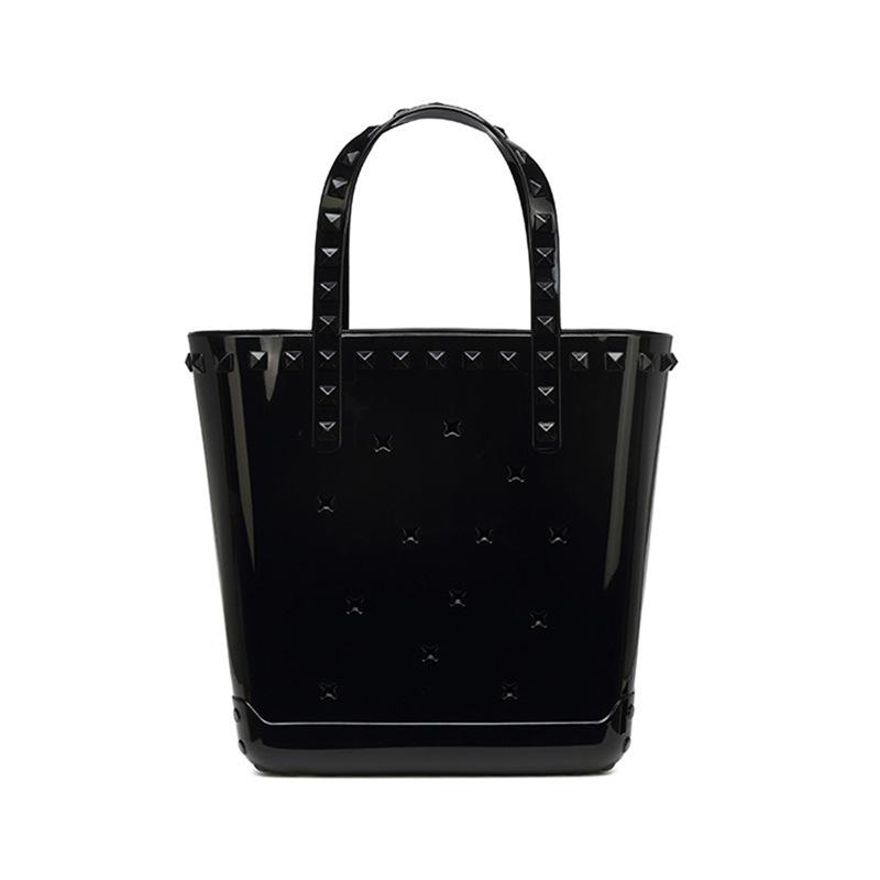 PVC-Gelee-Tasche Nischen-Damenhandtasche Mode Loch Hohl Gemüsekorb DIY Tragbare Strandtasche