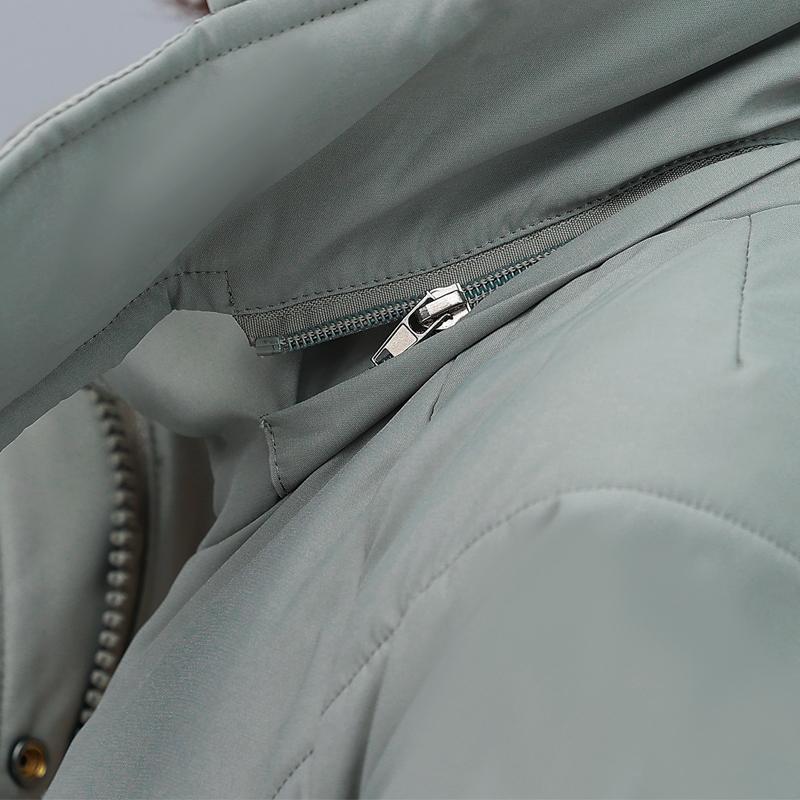 Dampuffjackor Vinter Vintage Korta Parkas Med Huva Plus Size Eleganta Tjocka Varma Dunrockar Kvinna Ytterkläder