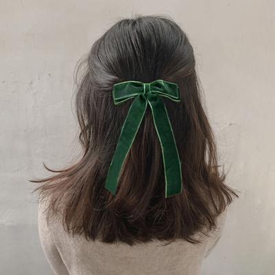 Aksamitna kokardka opaska do włosów słodka elegancka jednokolorowa wysoka elastyczna miękka kobiety dziewczęta uchwyt na kucyk gumka do włosów akcesoria do włosów prezent urodzinowy