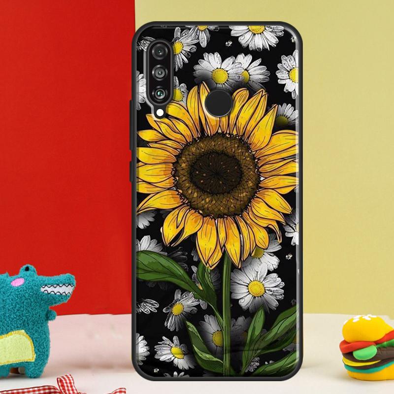 Summer Daisy Sunflower Floral For Huawei Nova Y91 Y90 Y60 Y70 Y72 Y61 9 10 SE 12i 12s 11i 5T P60 Pro P20 P30 P40 Lite Case