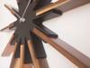 Interform Sirio Wall Clock Wood Sweep Movement 44cm CL-3346BK Black/White