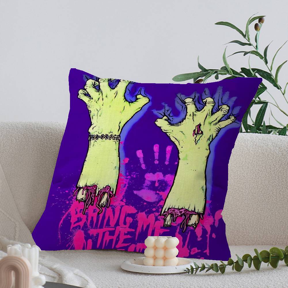 B-Bring Me The H-Horizon Pillow Cover For Bedroom Room And Living Room Sofa Decorative Cushion Cover