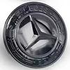 WTPEU1 C200 E200 New 2025 For Mercedes Benz 57mm ABS Car Flat Hood Emblem Sticker Front Badge Logo For Mercedes Benz W253 X253 X205 GLC