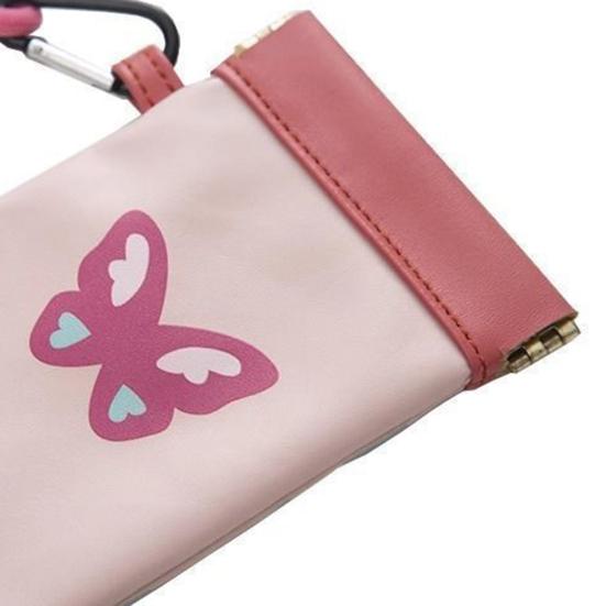 Magnetic Glasses Bag with Lanyard Cute Glasses Pouch Squeeze Top Sunglass Pouch Portable Eyeglass Case