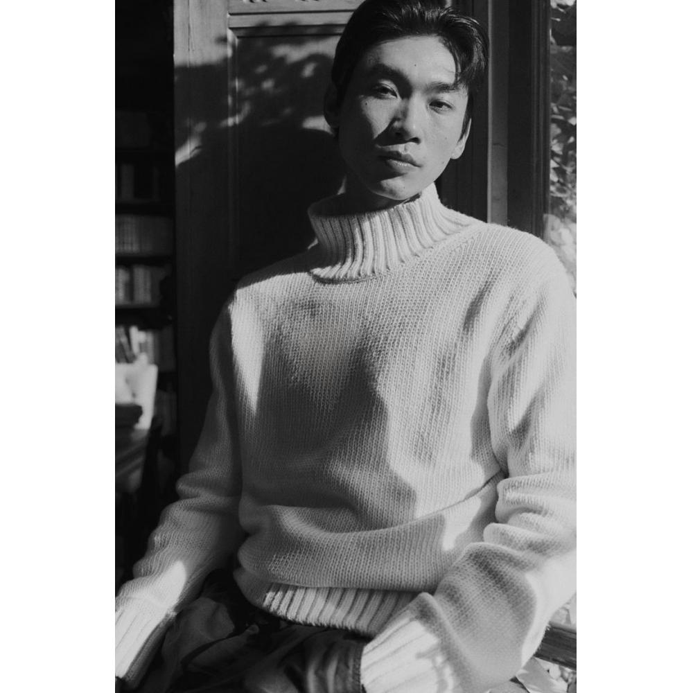 H M Regular Fit Turtleneck Sweater creaM