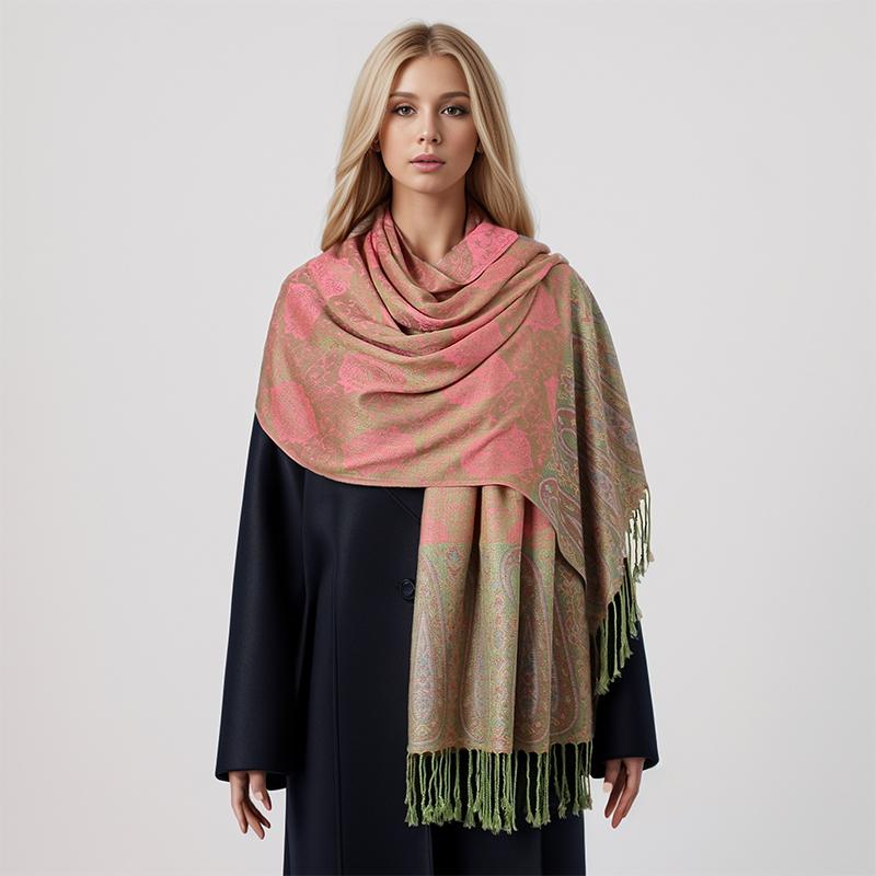 Marca de luxo Outono Cashmere Pashmina Xale Senhora Envoltório Quente Inverno Lenços Design Impressão Feminino Foulard Algodão Estolas Cachecol