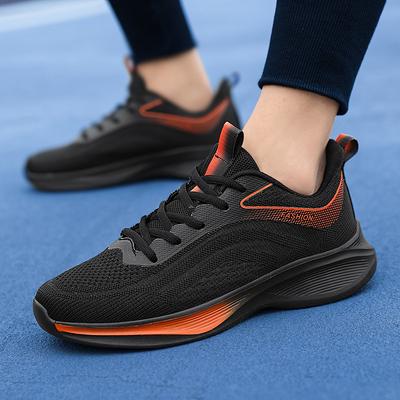 Sneakers Jinjiang Cold Sticky Shoes Breathable Running Shoes Men's Ultra-light Non-slip Fly-woven Casual Travel Shoes