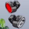 1 Set Multiple Lighting Modes Usb Type-C Rechargeable Bicycle Front Rear Light Led Headlamp Taillight For Night Riding Safety