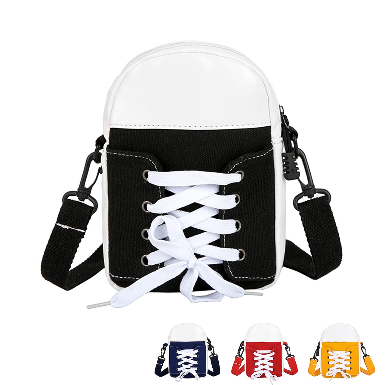 

hiro&ai Mini Shoulder Bag for Women, Small Handbag, Crossbody Bag, Compact Design, Lightweight, Organizes Small Items, Popular Gift (Black)