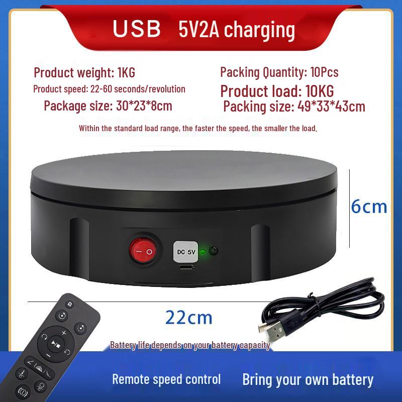 High-Capacity Electric Rotating Display Stand for Photography and Video