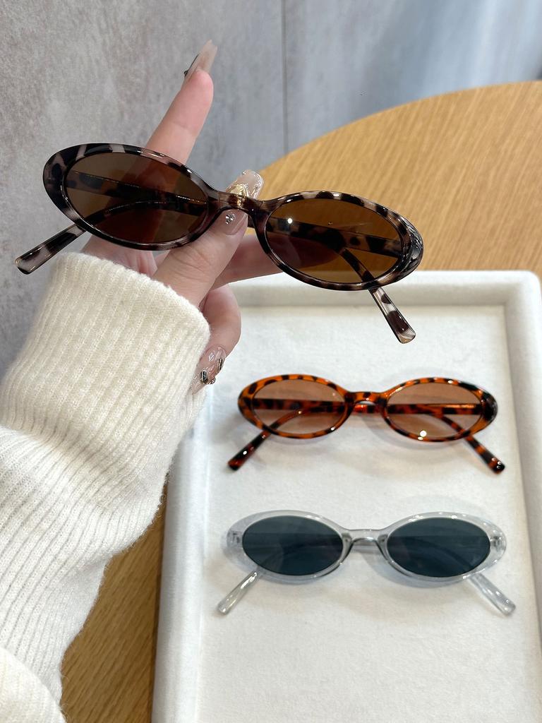 New small frame sunglasses for women, European and American retro water drop sunglasses for women, high-end jelly-colored sunglasses
