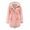 European Size Autumn and Winter New Women's Cotton Coat Women's Solid Color Hooded Parka Coat Thick Cotton Coat Fleece-lined Cotton Coat