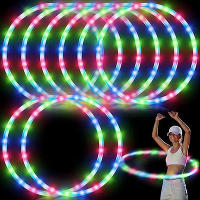 Hula Hoop Colorido LED que Acende para Crianças - Esportes ao Ar Livre e Performance de Palco