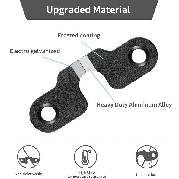 SOJAL Sun Visor Repair Kit, Aluminum Alloy Heavy Duty Sun Visor Clips Compatible with Jeep Wrangler JK 2018/ Wrangler 2018-2022/ Gladiator 2020-2022,
