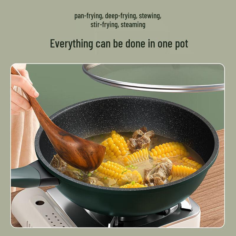 WuTuo Diamond Maifan Stone Non-stick Wok