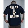 Short-Sleeve T-Shirt for Men, Featuring a Back Print. It'S a Trendy Piece Perfect for Spring And Summer, with a Round Neck Design That Is Versatile