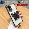 Shockproof Glitter Butterfly Holder Stand Phone Case For Huawei Nova 13 Pro 12 11 10 9 8 7 6 5 Pro SE Plating Soft Silicon Cover