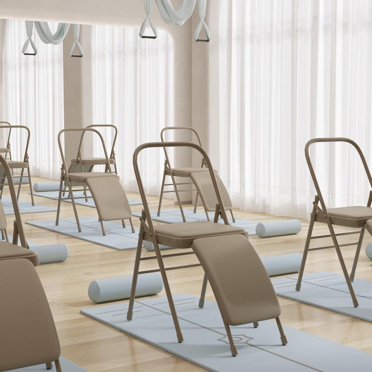 Verdikte PU Yoga Stoel: Iyengar & Pilates Opvouwbare Kruk met Multifunctionele Hulpmiddelen