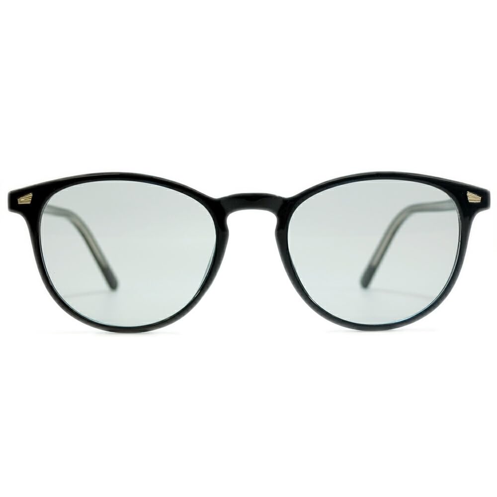 [MERRY PLEASURE] Sunglasses, Fashion Glasses, Men's & Women's, Wellington, Boston, Round, Bosslington, Light Colored Lenses, Black, Brown, Gray,