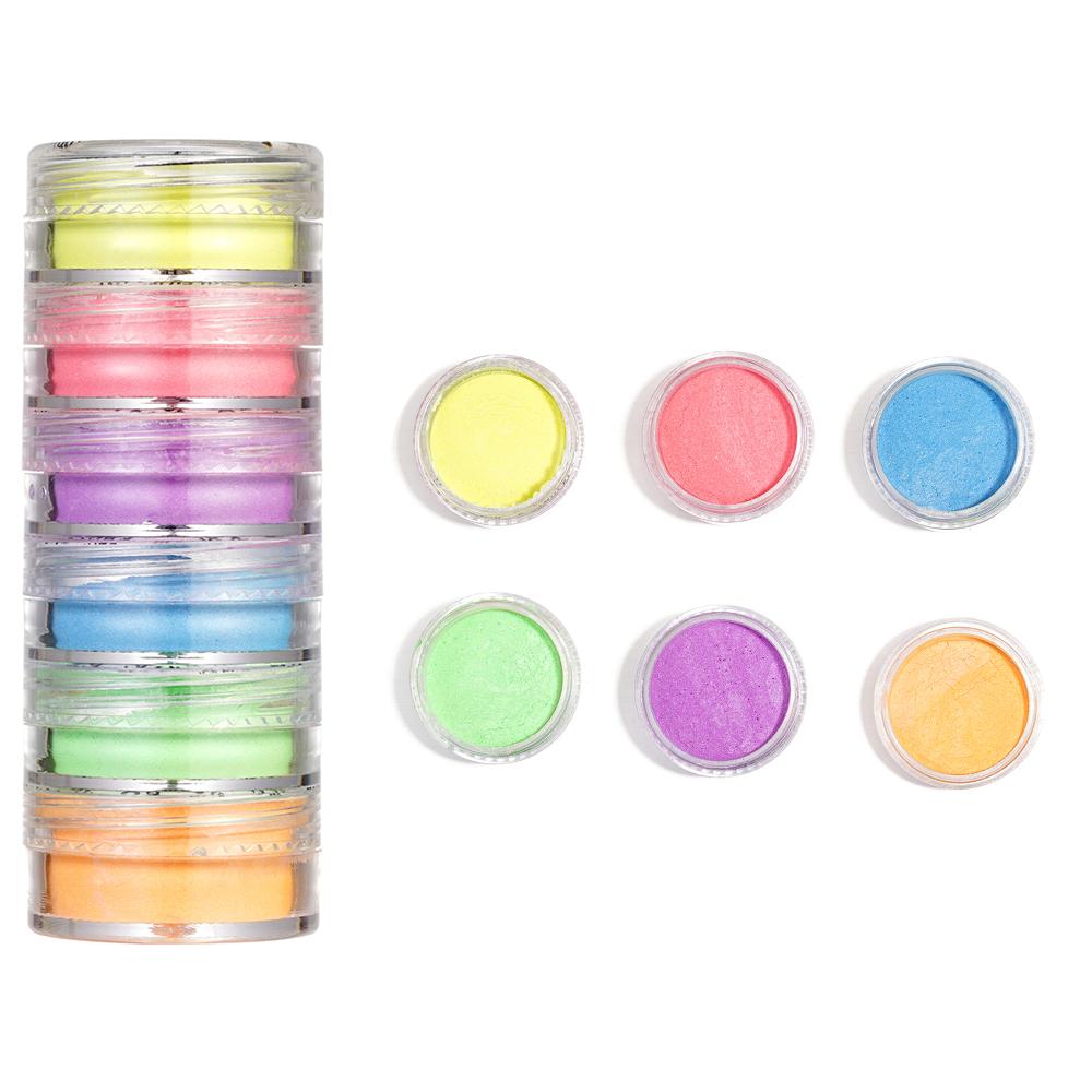 6Colors/Set Pearl Powder Pigment Resin Mold Colorant Dye Pearlescent Epoxy Resin Pigment for DIY Epoxy Resin Crafts Supplies