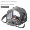 Rabbit Bird Travel Carrier Hamster Parrots Takeaway Bag New Stainless Steel Tray