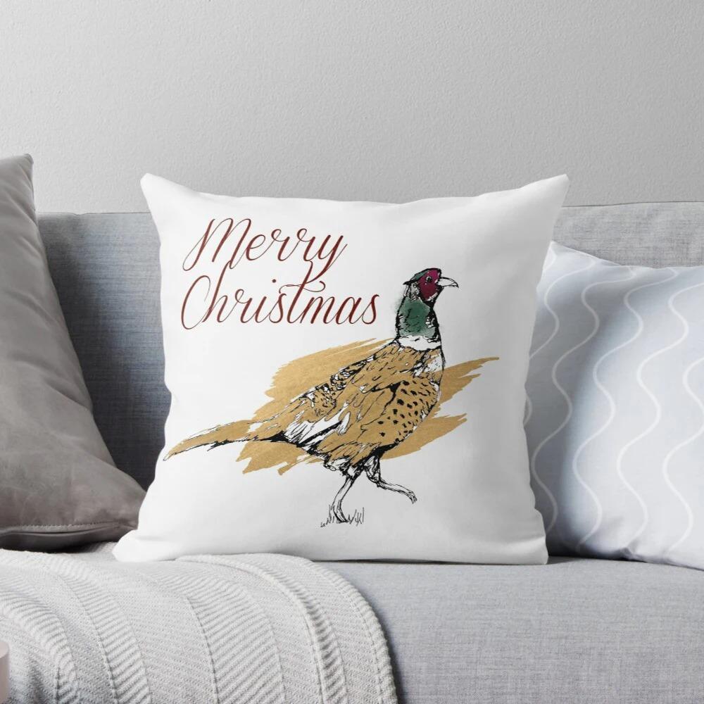 Merry Christmas Decoration Home Pillowcase Cushion Cover Autumn 45X45Cm Red 40X Living Room Sofa Bed Pillowcase