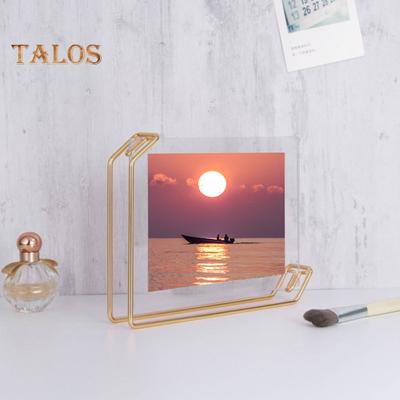 Photo Frame Geometric Storing Photos Heavy Duty Beautiful Desktop Metal Picture Display Frame Home Supplies