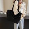 Solid Color Bag Large Capacity Commuter Shoulder Bag Women Underarm Tote Bag
