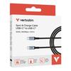 Verbatim 31846 Sync & Charge Cable USB-C To USB-C 100W 480Mbps 120cm, Grey/Black