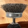 5/1Pcs Wire Brush Wheel Disc Polishing Wheel Brush Removal Cleaning Hexagonal Rod Electric Grinder Hardware Tool Parts Supplies