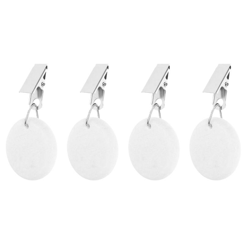 Outdoor Tablecloth Clamps With Creative Marble Weights For Securing Fabric On Picnics And Indoor Dining Practical Decors