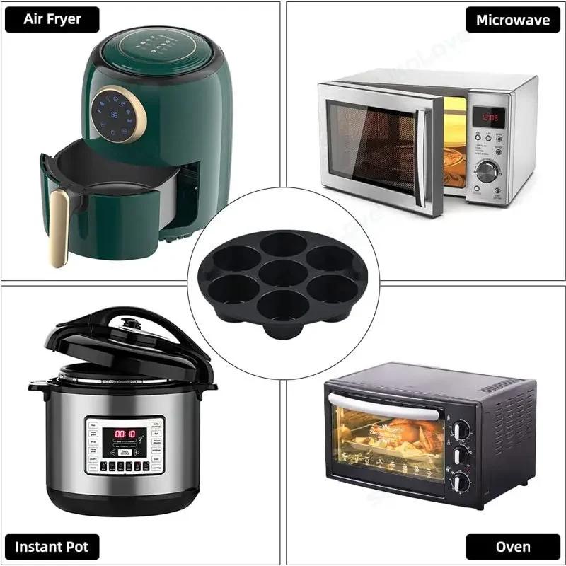 Thicker Silicone Basket Pot Tray Air Fryer Liner Reusable Container Accessories Pan Baking Mold Canister Shape Protector