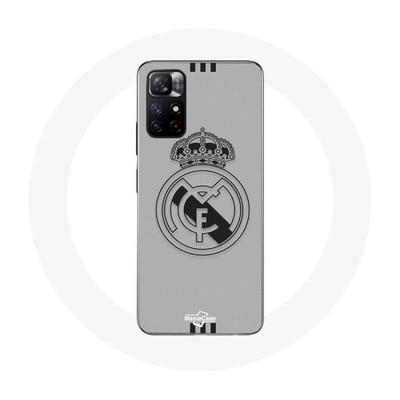 Case - MANIACASE - Xiaomi Redmi Note 11s 5G - Grey Background - Real Madrid Pattern - Flexible