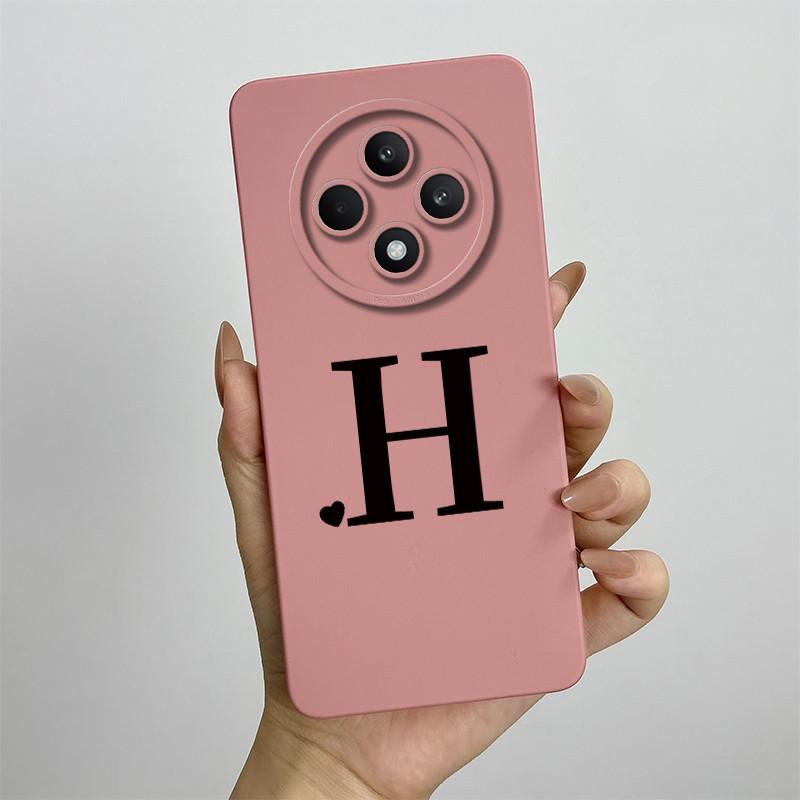 Per Oppo Reno12 F FS 5G 4G Custodia Cover Morbido Silicone TPU Lettere Carine Custodie Protettive Complete Per Reno 12F 12FS Bumper Fundas