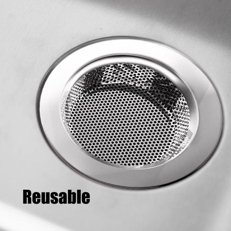 3 Stuks Keuken Afvoerfilter Mand Multifunctioneel Spoelbak Zeef Roestvrij Staal Spoelbak Afval Vanger Badkuip Afvoer Zeef