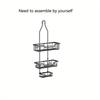 1pc 3 Layers Bath Supplies&shower Head Wall Mounted Storage Rack, Equipped with Suction Cups and hooks,Shower Organizer Rack for Home&dormitory.