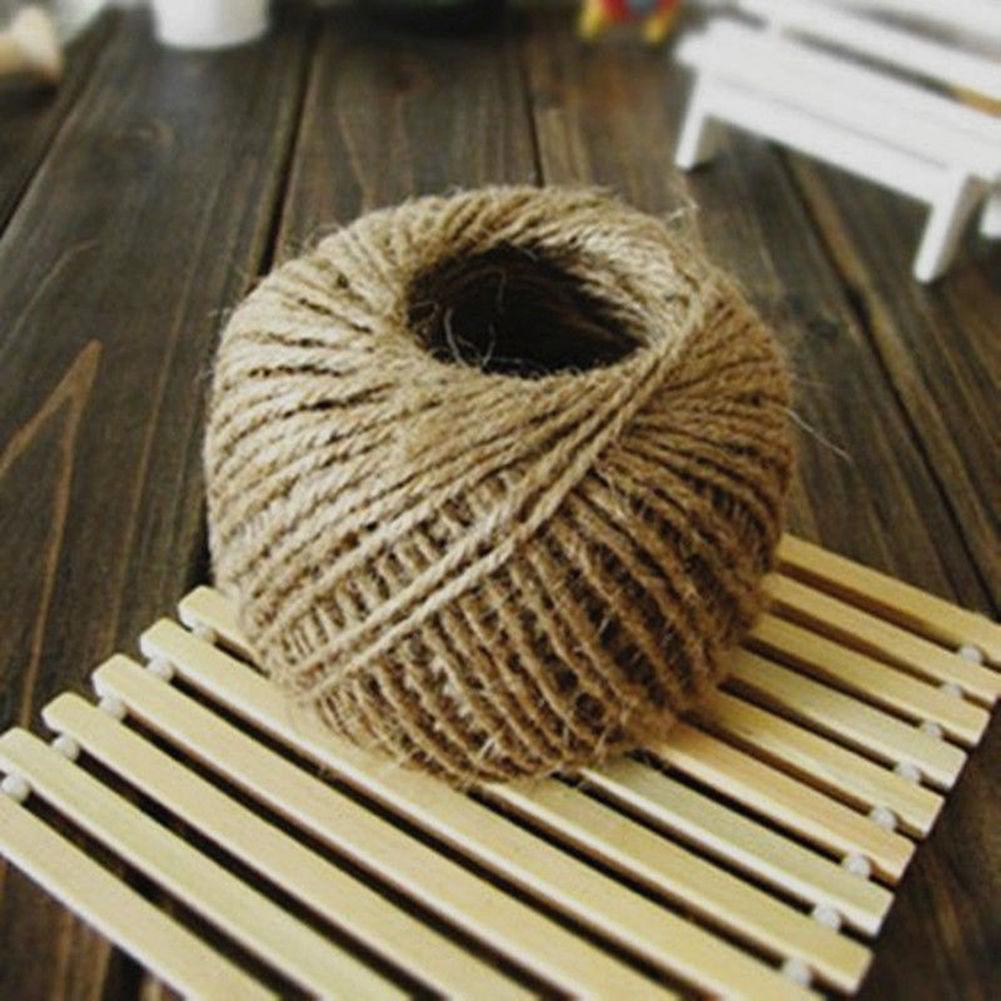 Pier 27 Jute Rope Soft 100M Natural Jute Twine Gift Box String Rope Floral Craft Wedding Tags Wrap Decor Pier 27 Jute Rope Soft 100M Natural Jute Twine Gift Box String Rope Floral Craft Wedding Tags Wrap Decor