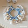 Cat Neck Warmer & Bib Collar with Lace Edge and Bow Tie - Cute Drool Bib for Cats and Dogs