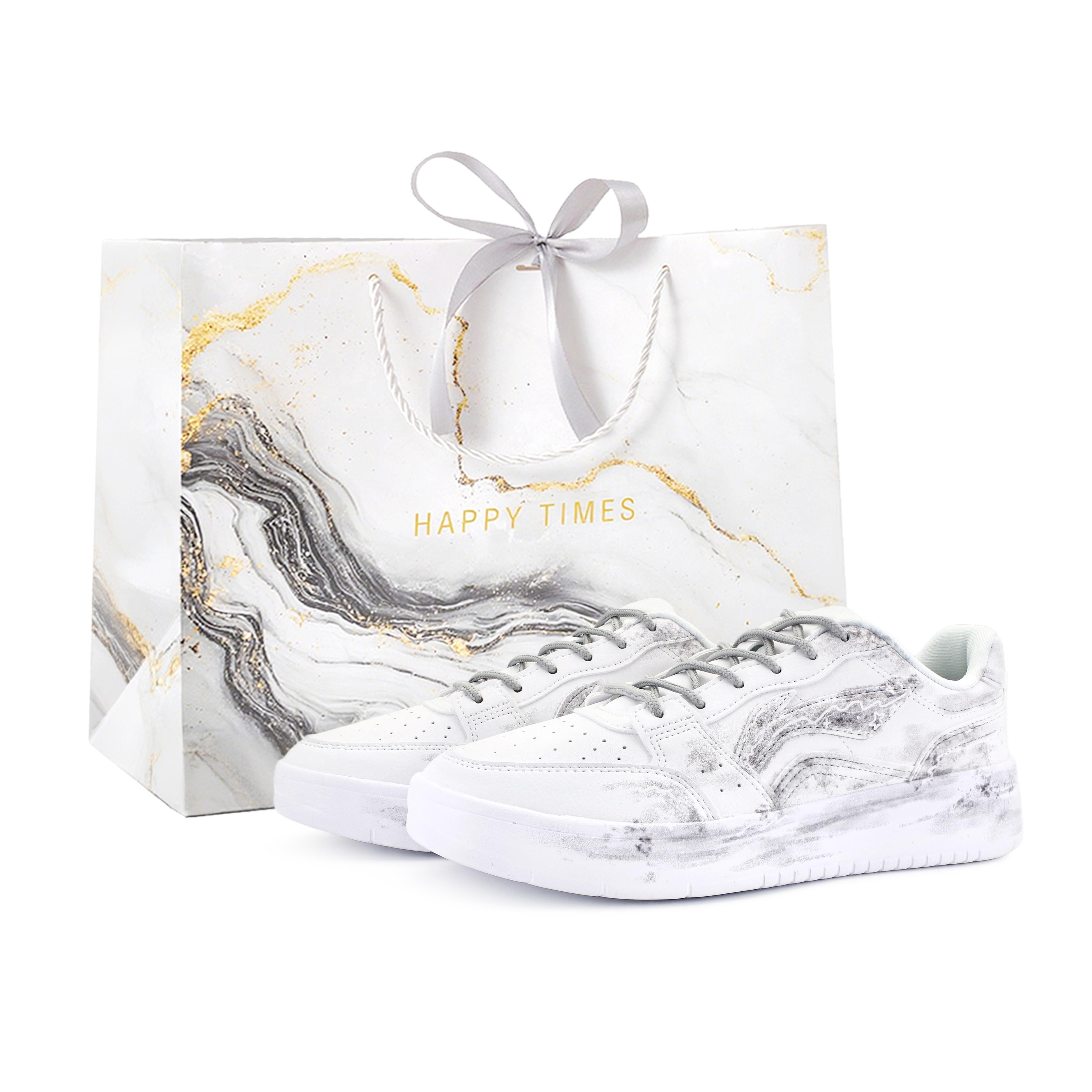 

Li Ning Sycee Амортизация Устойчивость к истиранию Легкие Низкие Скейтбордические кроссовки Мужские Серый Белый AGCT339-6(Team1723-YLY) 39