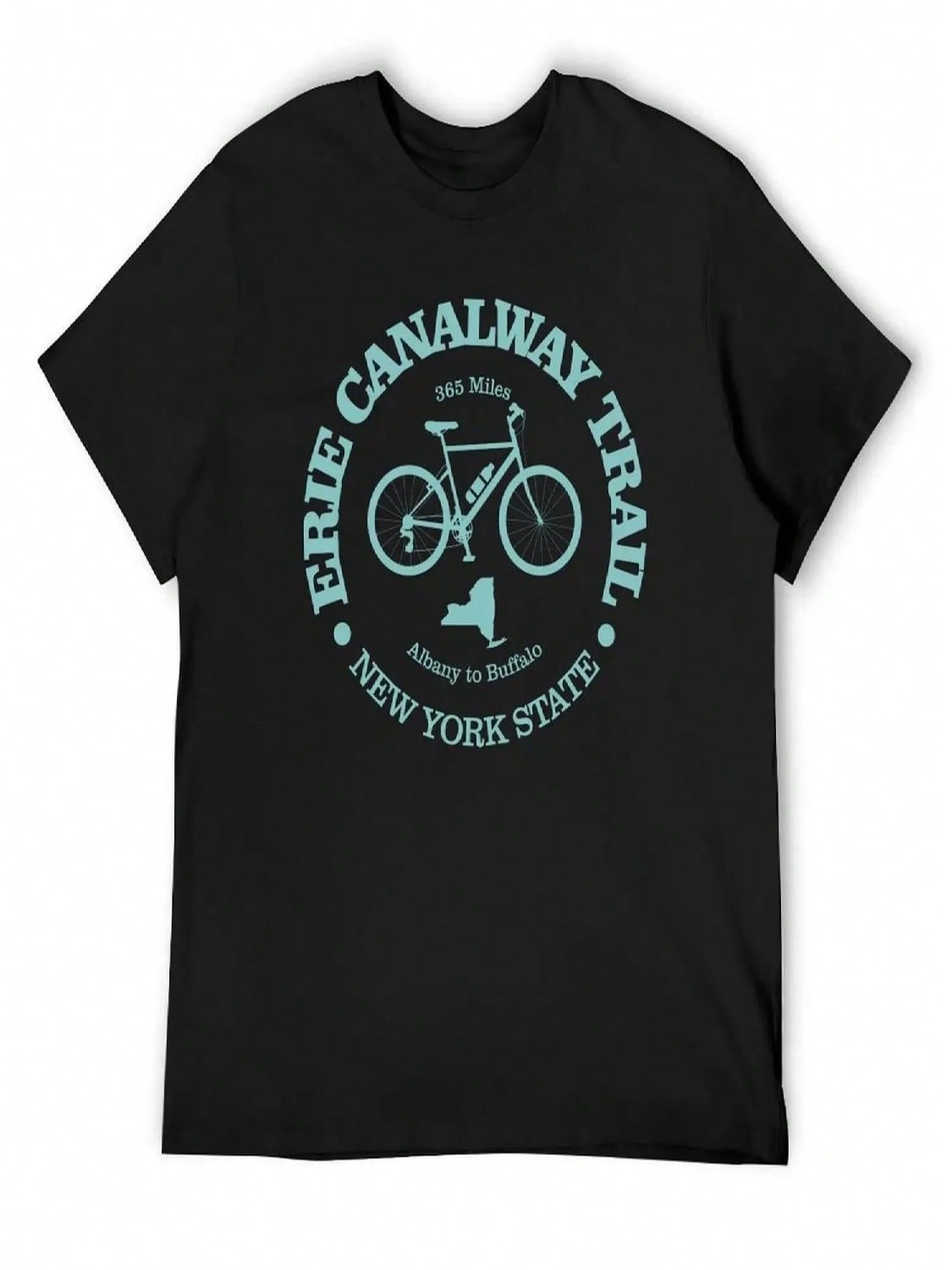 Erie Canalway Trail (Cycling) T-Shirt Baggy Shirts Cute Tops Essential T Shirt Anime T Shirts For unisex S разноцветный