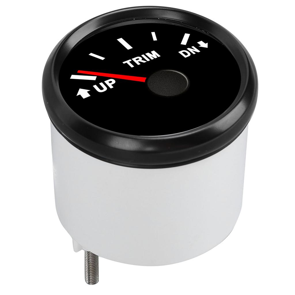 52MM Boat Trim Gauge High Accuracy IP67 Waterproof Stainless Steel 316L Bezel Anti Fog Glass for Yachts Marines 9 to