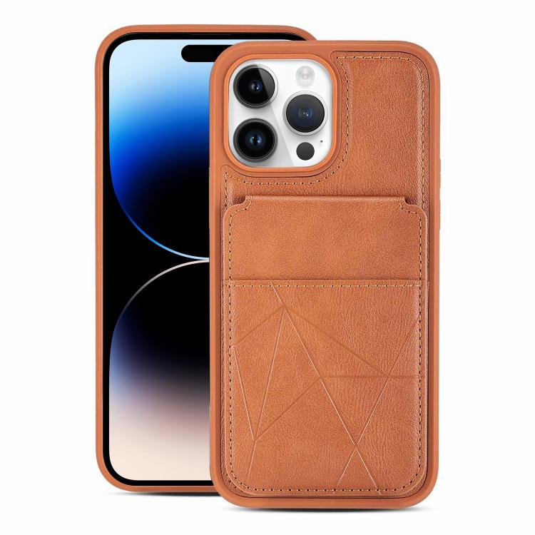 Multifunctional Vertical Flip Card Wallet Holder Vegan Leather Back Phone Case