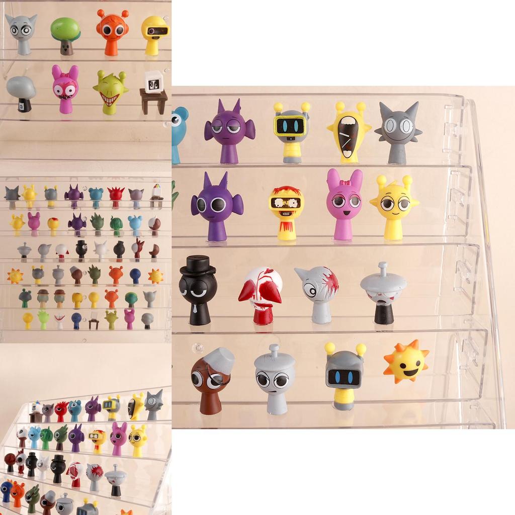 Sprunki Animal Music Box Collection Pvc Toy For Kids Playroom Decor