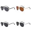 Stylish Black Metal Frame Polarized Sunglasses Men's Driving Fishing Eye Protection Glasses Uv400